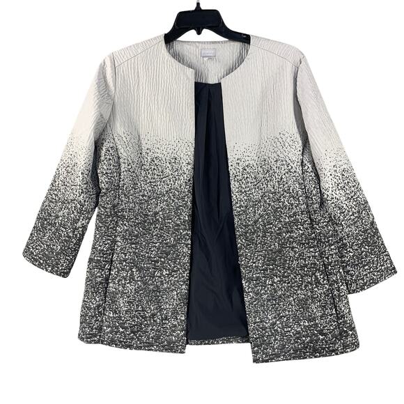 Chicos Shacket Womens Formal Blazer Jacket Sequin Shimmery Top 12 / 14 - Picture 2 of 11